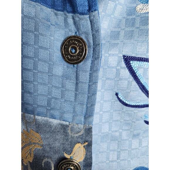 Indigo Moon Womens lined embroidered jacket sz 3X art to wear artsy boho teacher - Picture 9 of 9